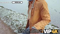 innocent lakeside couple seduced into wild threesome pickup