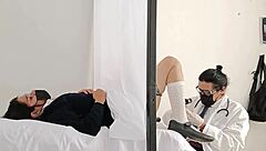perverted doctor examines latina patient's big ass hospital