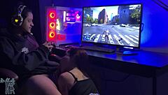 wife competes against spider-man in steamy homemade handjob challenge