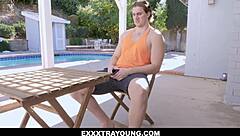 liz jordan ditches toys for michael swayze's big cock lesson