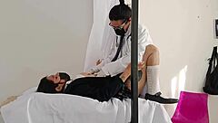 perverted doctor examines latina patient's big ass hospital