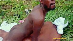 sexy village beauty gets pounded hard in the wild bush