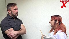 fucked by director after needin to pass - cum in mouth