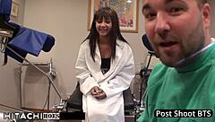 troubled teen forced to cum hard on doctor's hitachi vibrator