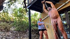 Mistress April Dominates Bound Slave in BDSM Anal Home Fuck