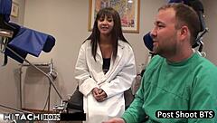 troubled teen forced to cum hard on doctor's hitachi vibrator