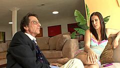 Gracie glam delivers intense blowjob handjob facial and cumshot in steamy 1on1 session!