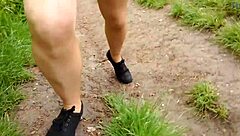 hey, flashing my pantyhose pussy on the cable car ride