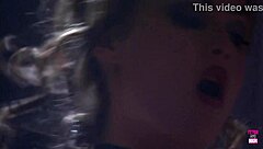 A bald stud pounds small-titted brunette in retro stockings ride.