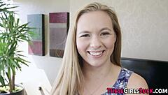 jizzy mouthed blonde teen 18+ craves my huge cock pov