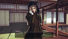 Blonde game babe in lingerie whipped then fucked hard