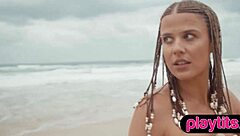 petite aussie milf strips to reveal small tits and bubble butt