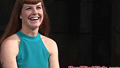 bdsm sub bound blindfolded roughly toyed by maledom femdom duo