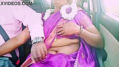 indian housewife seduces driver with saree dirty talk handjob