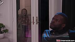 Crazy petite slut fucked by massive black cock!