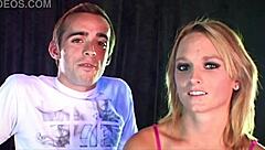 rookie babe teases with dirty talk in casting intro