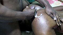 seductive ebony teen 18+ drenched in huge bbc cumshot loads hardcore wet