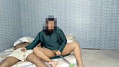 muslim maid can't resist landlord's monster cock distraction