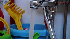 cute lactating mommy milks beautiful breasts flowing