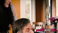 Wife Catches Hubby Pounding Skinny Babysitter Tits