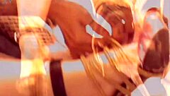 marilou and diosa's dirty vhs heats up with bondage heels and wet play