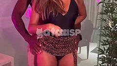 hotwife fucks huge black cock while cuckold films