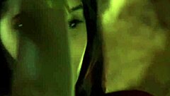 lovely skinny brunette dances nude seducing her lover erotically