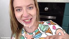 discovering crystal's cute blonde allure in intimate anal bliss reaching peak pleasure