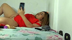 little ass handles his thick cock surprisingly well