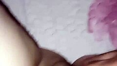 Quick Pussy Slap on Homemade Pregnant Milf