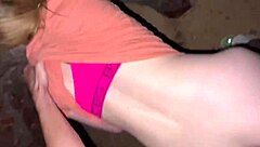 Skinny teen bangs teacher on beach