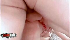 Ava's Blonde Beach Deep Thrusts Build to Explosive Outdoor Orgasm Cumshot