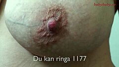 cute lactating mommy milks beautiful breasts flowing