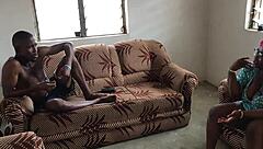 Behind scenes chat on creampie shoot