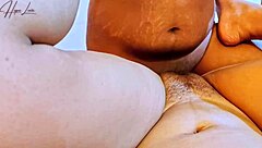 This hot asian teen's tight body bounces wildly during bedroom creampie