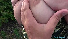 public agent films busty milf's sloppy blowjob and hardcore public fuck