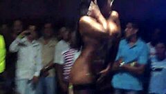 Salsa Club Sexy Chica Strips Naked Phone Cam Tease