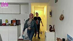 rocker chick takes double penetration right outside the bar