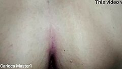 gostosa covers safado's cock in hot cum