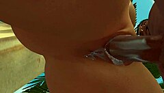 Intense 3D hentai beach hardcore sex uncensored episode 4