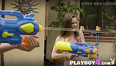 huge tits milf latina and lingerie friends soap up car seductively