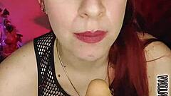 Horny Redhead Latina Rides Cock After Pussy Lick