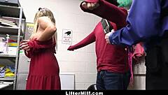 Stepmom Stripped Banged By Mall Officials Garage Punish