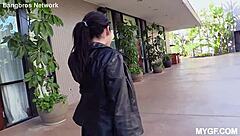 hey sadie pop your small tits pussy gettin popped deep creampie