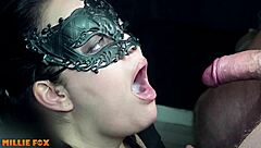 Sexy Milf Millie Fox Gulps Thick Huge Cum Load