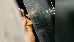 Stepdad spies shower then pounds room hard?