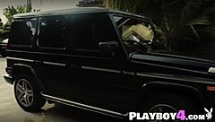 huge tits milf latina and lingerie friends soap up car seductively