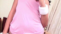 Thai ladyboy ola toys pussy bareback hard