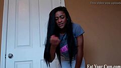 open wide and swallow your own cum like a good boy