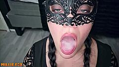 Sexy Milf Millie Fox Gulps Thick Huge Cum Load